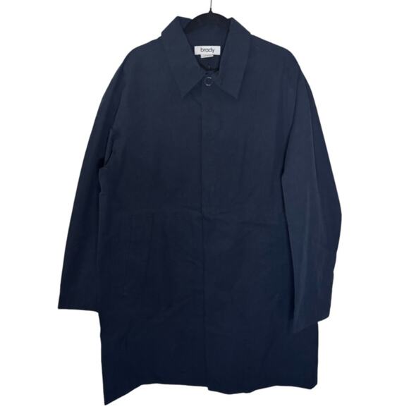 Brady Jacket Mens Tunnel Trench Coat - Sapphire Blue SIze L - Picture 6 of 9